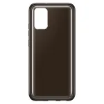 Telefoni&uuml;mbris Samsung Galaxy A03s pehme l&auml;bipaistev kate, must
