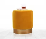 Pouf Hanah Home Memfis, sinep, 45 x 40