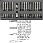 YATO DRAWER INSERT BIT SET 40 pcs. 5538