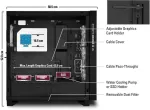 "Sharkoon Elite Shark CA300H ATX 2xGlas White"