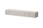 Tv Set Wall Mounted Lorini 200 Cm - Cashmere / Black Handles T-bar