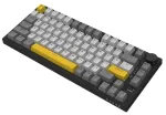 AK820 Pro &bdquo;Gift Switch&ldquo; juhtmeta mehaaniline klaviatuur, must, hall, kollane, RGB
