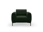 Velvet Armchair, "Lazio", 1 Seat, 87x85x85 Made in Europe