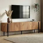 TV-alus, Hanah Home, Atlandi m&auml;nd, must, 180 x 45 x 30