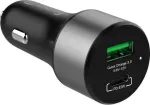 Autolaadija 63 W USB-C PD 45 W + USB QC 3.0 18 W, must