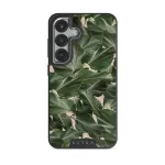 So Lush - Bannana Leaves Samsung Galaxy S25 Case, Elite Dark (Magnetic) / Silver