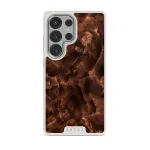 Toasted Chestnut - Brown Samsung Galaxy S25 Ultra Case, Elite Light (Magnetic) / Silver