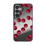 Cherrybomb - Samsung Galaxy S25 Case, Elite Mirror Dark (Magnetic) / Silver