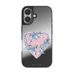Follow Me - iPhone 16 Case, Elite Mirror Dark (MagSafe) / Silver