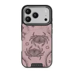 Cancer - iPhone 17 Pro Case, Elite Dark (MagSafe) / Silver / Pink