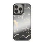 Eclipse - iPhone 16 Pro Max Case, Elite Mirror Dark (MagSafe) / Silver