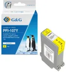 G&G tint &ndash; sobib mudelitega PFI107Y, NC-00107Y, 6708B001, kollane, 130 ml