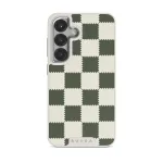 Retro Grid - Samsung Galaxy S25 Case, Elite Light (Magnetic) / Silver
