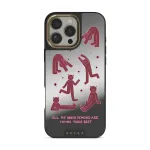 Inner Demons - iPhone 16 Pro Max Case, Elite Mirror Dark (MagSafe) / Gold