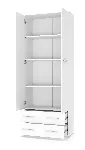 Riidekapp LIMA REG2, valge