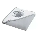 Bathing cover - A1238 - TERRY - OWL - size 80x80 - GREY