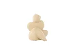 Floda skulptuur - helekollane - 11*9*14Hcm