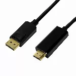 DisplayPorti kaabel 1.2 kuni HDMI 1.4, must, 1 m