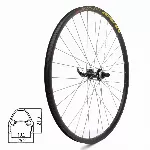 Esiratas STARSCircle 27,5" // Center-Lock ketaspiduritele, 32H, kiirkinnitus / QR, neetitud, alumiiniumist.