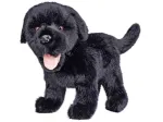 Plush toy  - 04552 - DOG - LABLADOR - BLACK - size 23 cm