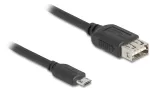 "Delock USB 2.0 kaabel: EASY USB Type Micro-B pistik EASY USB Type-A pistikupessa, 1 m"