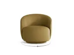 Swivel Boucle Armchair, "Savona", 1 Seat, 86x83x76.5 Made in Europe