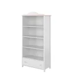 Riiul LUNA LN2BR, valge/roosa