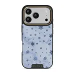 Ice Queen - Snowflakes iPhone 17 Pro Case, Elite Dark (MagSafe) / Gold