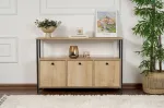 Konsool, Hanah Home, tamm, must, 20 x 77 x 30