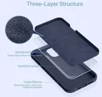 "Soft Silicone Case iPhone 12 Pro Max" Blue