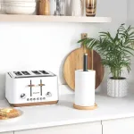 BW135651EU7 Toronto Kitchen Roll Holder, Black