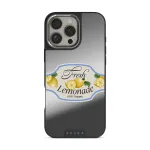 Frizzante - iPhone 16 Pro Max Case, Elite Mirror Dark (MagSafe) / Silver