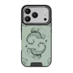 Scorpio - iPhone 17 Pro Case, Elite Dark (MagSafe) / Silver / Turquoise