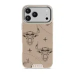 Taurus - iPhone 17 Pro Max Case, Elite Light (MagSafe) / Silver / Beige