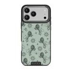 Leo - iPhone 17 Pro Max Case, Elite Dark (MagSafe) / Silver / Turquoise