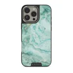 Uluwatu Waves - Teal iPhone 16 Pro Case, Elite Dark (MagSafe) / Silver