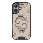 Scorpio - iPhone 16 Case, Elite Dark (MagSafe) / Silver / Nude