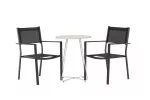 Bacong Cafetable Steel - beež / &uuml;mmargune &oslash;60** + Copacabana virnastatav tool - must/must - Ers&auml;tter 4131-408 _2