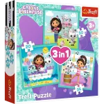 TREFL Gabby's Dollhouse puslekomplekt, 20 + 36 + 50 tk
