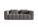 Velvet Sofa With Bed Function And Box, "Verona", 3 Seats, 252x98x85 Made in Europe