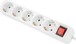 &bdquo;Lanberg&ldquo; 5-pesaline &bdquo;Schuko&ldquo; 1,5 m, valge