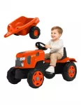 FALK Kubota M7-174 laste pedaalitraktor koos haagisega