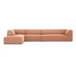 Velvet Modular Left Corner Sofa, "Siena", 5 Seats, 366x180x69 Made in Europe