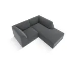 Leather Imitation Modular Right Corner Sofa, "Siena", 3 Seats, 186x180x69 Made in Europe