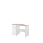 Kirjutuslaud LUNA LN3BR, valge/roosa