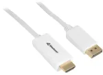 Displayport 1.2 to HDMI 4K 2 m White