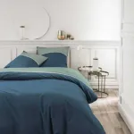 Bed Linen Set BASIC Blue 240x220cm, 63x63cm