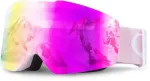 Frameless Ski Goggles Pink