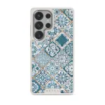 Tropical Oasis - Ornament Samsung Galaxy S25 Ultra Case, Elite Light (Magnetic) / Silver