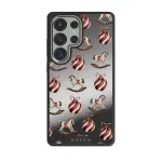 Rocking Around - Samsung Galaxy S25 Ultra Case, Elite Mirror Dark (Magnetic) / Silver